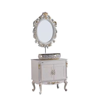 luxury mirror cabinet wall hung vanity hotel bathroom furniture set with sink