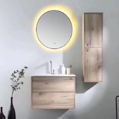 Modern Style Wall Mounted Bathroom Mirrorde Cabinet PLYWOOD  MDF with LED