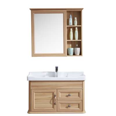 2018 New Design Modern Carbon Fiber  bathroom vanity Combo With Mirror Cabinet