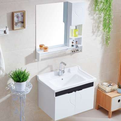 European modern tona vanity plastic bathroom mirror cabinet White